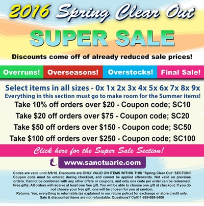 2016 Spring Clear Sale
