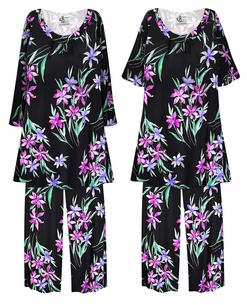 NEW! Plus Size Violet Night Brushed Jersey 2 Piece Comfort Pajama Pant Set Customizable 0x 1x 2x 3x 4x 5x 6x 7x 8x 9x