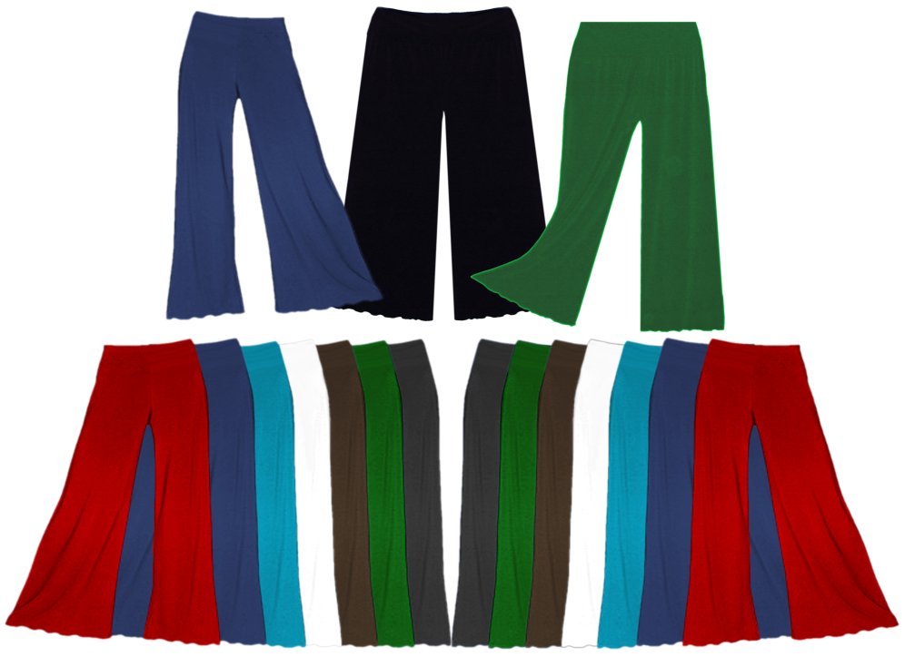 CLEARANCE! Palazzo's! SLINKY or Velvet Colors! Wide Leg Plus Size