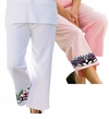 SOLD OUT! CLOSEOUT CLEARANCE! Plus Size & Supersize Floral Crest Active Knit Capri Pants 6x/7x