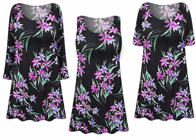CLOSEOUT CLEARANCE! Violet Night Ultra Soft Brushed Jersey Customizable Tops - Plus Size 3x 5x
