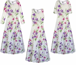 NEW! Violet Breeze Ultra Soft Brushed Jersey Floral Dress - Plus Size 1x-9x