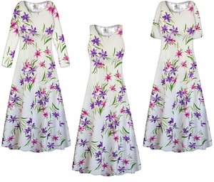 NEW! Violet Breeze Ultra Soft Brushed Jersey Floral Dress - Plus Size 1x-9x