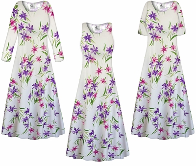 NEW! Violet Breeze Ultra Soft Brushed Jersey Floral Dress - Plus Size 1x-9x