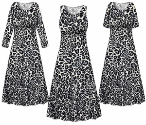 Plus Size Leopard Print Dress | Slinky Customizable Princess Cut or A-Line Dress | XL-9X