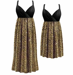 SALE! Customizable Sparkling Gold & Black Glimmer Animal Print Plus Size Lined Empire Waist Dress 0x 1x 2x 3x 4x 5x 6x 7x 8x