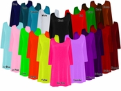 CLOSEOUT CLEARANCE! Solid Color Slinky Plus Size & Supersize A-Line Shirts XL 0x 1x 2x 3x 4x 5x 6x