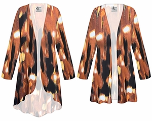 Plus Size Autumn Ember Slinky Womens Jackets & Dusters Customizable XL-9X
