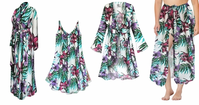 SOLD OUT! 2154 Plus Size Stargazer Lily Print Jackets, Tops, Robe's & Sarongs Customizable Sizes Lg to 9x