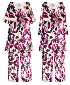 NEW! Plus Size Fleeting Petals Ultra Soft Brushed Jersey 2 Piece Pajama Pant Set Customizable 0x 1x 2x 3x 4x 5x 6x 7x 8x 9x
