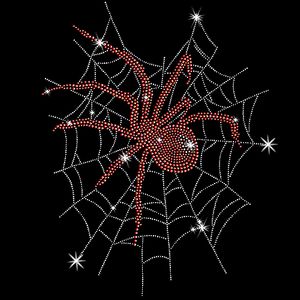 Red Widow Spider In Web Sparkly Rhinestud Rhinestones Plus Size & Supersize T-Shirts S M L XL 2x 3x 4x 5x 6x 7x 8x 9x (All Colors)