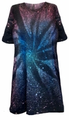 SOLD OUT! SALE! Galaxy Space Black Burst Tie Dye Plus Size Short Sleeve or Long Sleeve T-Shirt L XL 2x 3x 4x 5x 6x