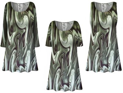 NEW! Forest Swirl Slinky Plus Size & Supersize Tops Tunics Tanks Blouses 1x - 9x