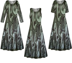 NEW! Forest Swirl Slinky Customizable Plus Size & Supersize Slinky Dresses 1x - 9x