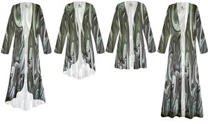 NEW! Forest Swirl SlinkyPrint Plus Size & Supersize Customizable Jackets & Dusters 1x to 9x