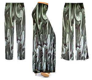 NEW! Forest Swirls Customizable Plus Size & Supersize Slinky Pants - Tapered - Palazzo - Capri 1x to 9x