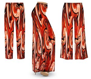 NEW! Burnt Amber Swirls Customizable Plus Size & Supersize Slinky Pants - Tapered - Palazzo - Capri 1x to 9x