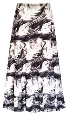 NEW! Noir Mirage Plus Size Skirts Slinky Print Customizable 1x to 9x