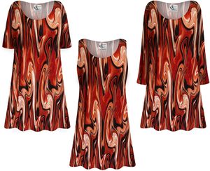 NEW! Burnt Amber Slinky Plus Size & Supersize Tops Tunics Tanks Blouses 1x - 9x