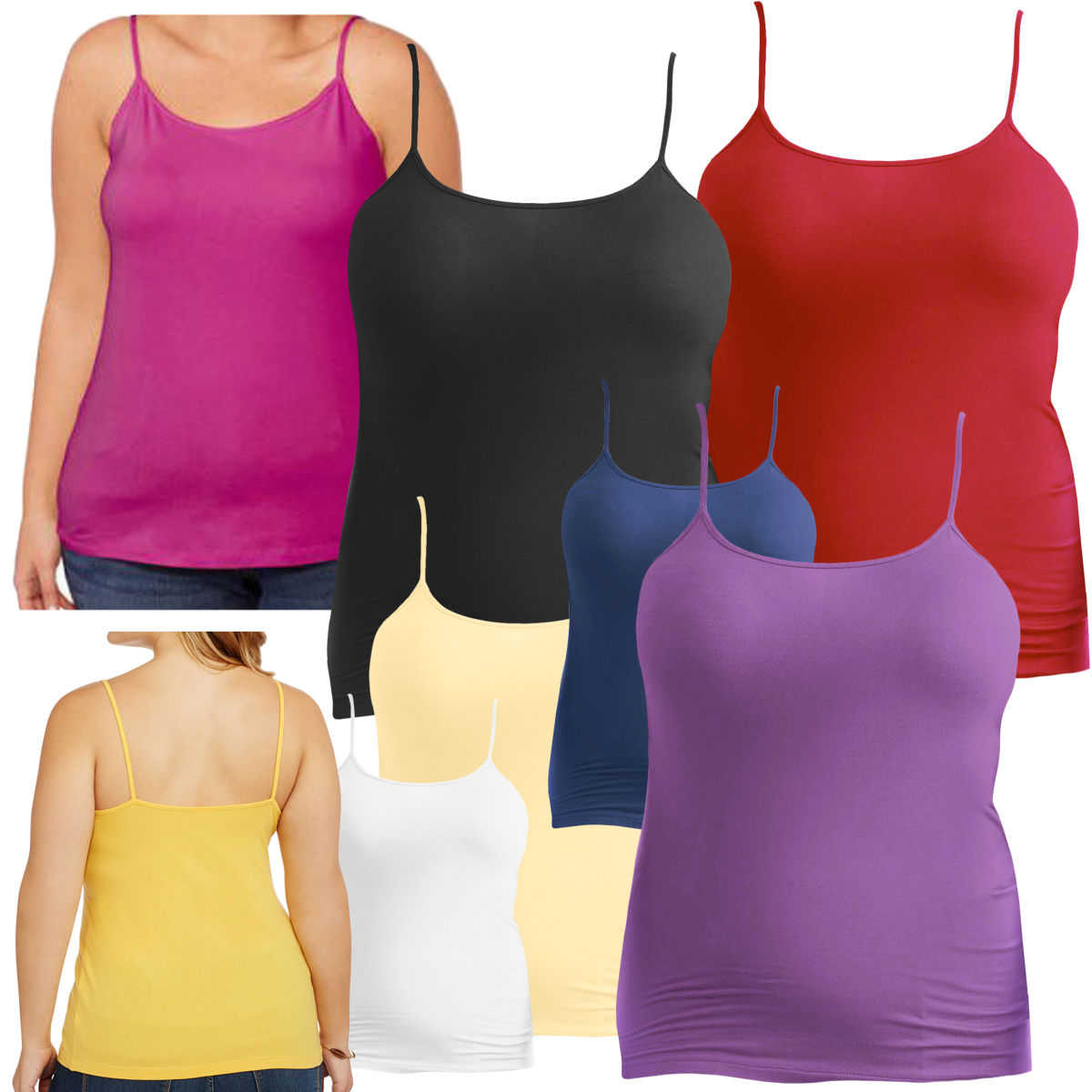 SOLD OUT! Plus Size Beige Or Pink Cami Tank Tops 2x