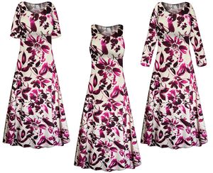 New! Fleeting Petalsl Ultra Soft Brushed Jersey Floral Dress - Plus Size