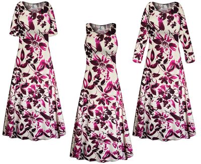 New! Fleeting Petalsl Ultra Soft Brushed Jersey Floral Dress - Plus Size