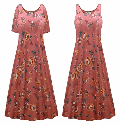 Plus Size Gretel Rayon Print Princess Cut Dress Customizable 0x 1x 2x 3x 4x 5x 6x 7x 8x 9x
