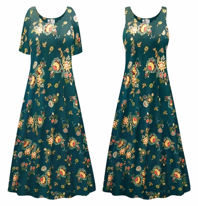 Plus Size Hansel Rayon Print Princess Cut Dress Customizable 0x 1x 2x 3x 4x 5x 6x 7x 8x 9x