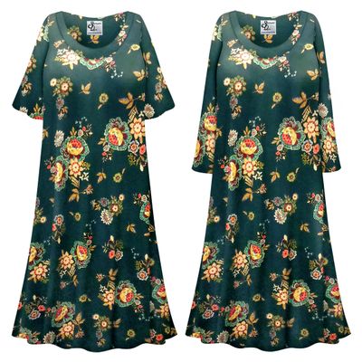Plus Size Hansel Print Soft Rayon Sleep Gown - Muumuu - Moo Moo Dress Customizable 0x 1x 2x 3x 4x 5x 6x 7x 8x 9x