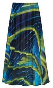 NEW! Plus Size Iridescent Lagoon Slinky Print Skirts Customizable 1x to 9x