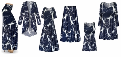 SOLD OUT! Plus Size Midnight Contrails Print Slinky Dresses - Tops - Pants - Skirts - Jackets - Customizable 0x 1x 2x 3x 4x 5x 6x 7x 8x 9x