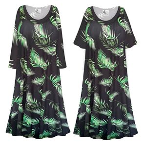 NEW! Plus Size Midnight Palm Ultra Soft Brushed Print Sleep Gown - Muumuu - Moo Moo Dress 0x 1x 2x 3x 4x 5x 6x 7x 8x 9x