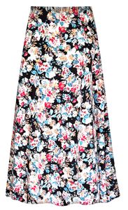 NEW! Plus Size Orange Blossom Cotton Skirts Customizable 1x to 9x