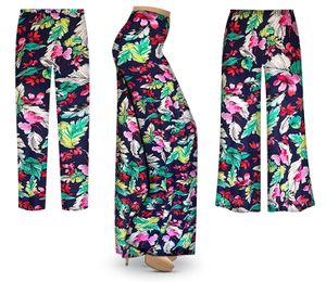 NEW! Plus Size & Supersize Customizable Tropical Breeze Soft Rayon Print Palazzo & Tapered Pants 1x to 9x