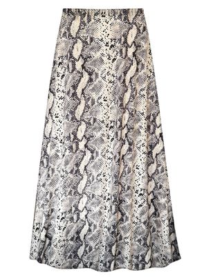 NEW! Plus Size Wild Snake Rayon Print Skirt Print Customizable 1x to 9x