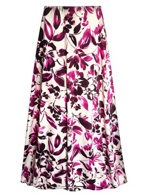 NEW!  Fleeting Petals Ultra Soft Brushed Jersey Print Skirts - Plus Size Customizable 1x to 9x