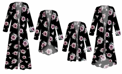 NEW! Plus Size & Supersize Bella Floral Customizable Jackets & Dusters 1x to 9x