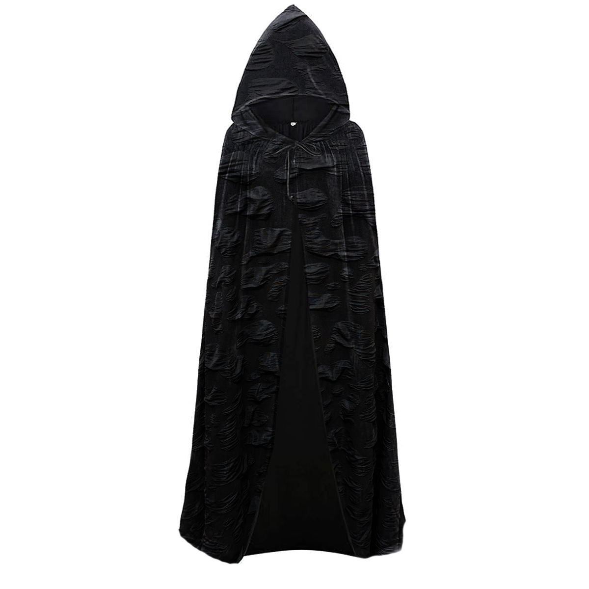 Plus Size Black Poly Cape for Halloween