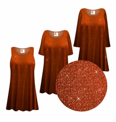 Plus Size & Supersize Molten Mandarin Sparkly Knit Tops, Dresses, Jackets, Skirts & More! 1x to 9x