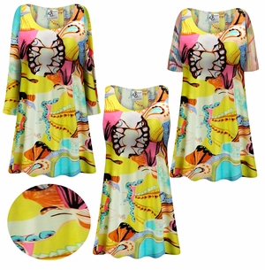 NEW! Plus Size & Supersize Customizable Rhapsody Print Slinky Women's Tops 1x 2x 3x 4x 5x 6x 7x 8x 9x