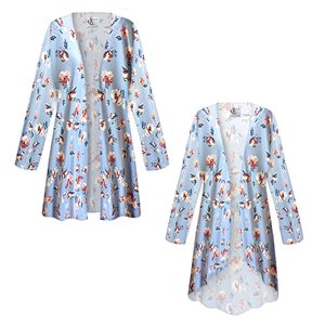NEW! Plus Size Blue Spring Fields Slinky Womens Jackets & Dusters Customizable