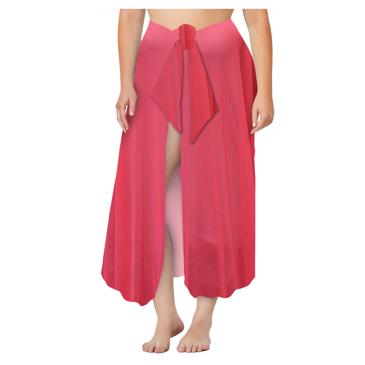 Plus Size PInk Swimsuit Summer Cover Up Sarong