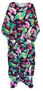 Plus Size Tropical Breeze Soft Rayon Caftan Dress 1x to 9x