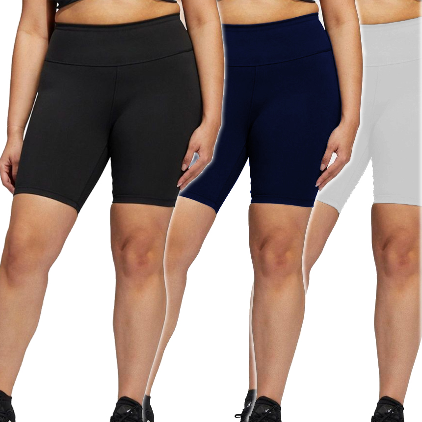 Plus Size Women's Biker Shorts Cotton or Rayon 0x to 9x