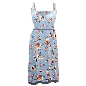 NEW! Plus Size Women's Blue Spring Fields Dress Sun Dress