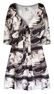 SALE! Plus Size Noir Mirage Slinky Tie Babydoll Shirt Customizable L XL 1x 2x 3x 4x 5x 6x 7x 8x 9x
