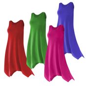 CLOSEOUT CLEARANCE! Plus Size Solid Color Poly/Cotton Jersey Sharktail Swimsuit Cover Up or Dresses 1x 3x 4x
