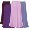 CLOSEOUT CLEARANCE! Solid Purples & Lavender Color Slinky Plus Size Supersize Skirt 1x