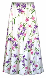 NEW!  Violet Breeze Brushed Jersey Print Skirts - Plus Size Customizable 1x to 9x