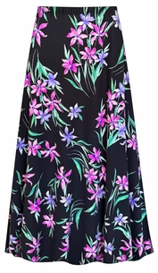 NEW!  Violet Night Brushed Jersey Print Skirts - Plus Size Customizable 1x to 9x